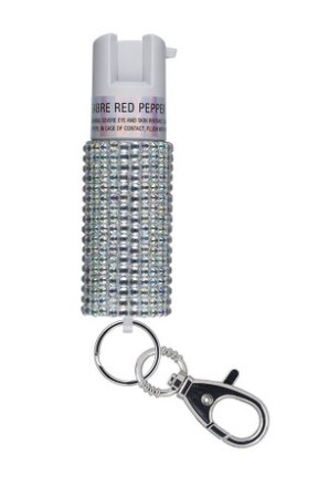 SAB PEPPER SPRAY SILVR JEWELED - Smith Savings Week